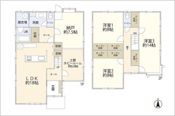 3SSLDK※図面と現況に相違ある場合には現況優先とします。