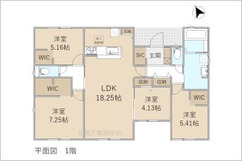 4LDK※図面と現況に相違ある場合には現況優先とします。