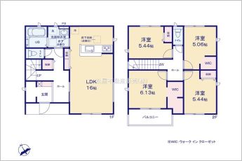 4LDK※図面と現況に相違ある場合には現況優先とします。
