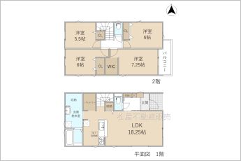 4LDK※図面と現況に相違ある場合には現況優先とします。