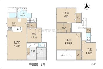 4LDK※図面と現況に相違ある場合には現況優先とします。