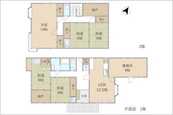 5LDK※図面と現況に相違ある場合には現況優先とします。