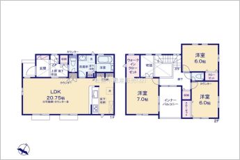 3LDK※図面と現況に相違ある場合には現況優先とします。