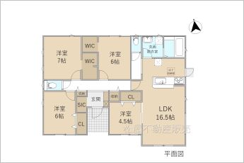 4LDK※図面と現況に相違ある場合には現況優先とします。