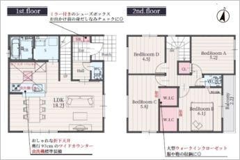 4LDK※図面と現況に相違ある場合には現況優先とします。