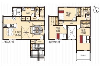3LDK※図面と現況に相違ある場合には現況優先とします。