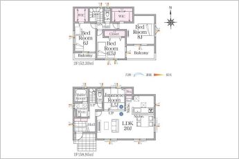【3LDK+畳コーナー4.5帖】