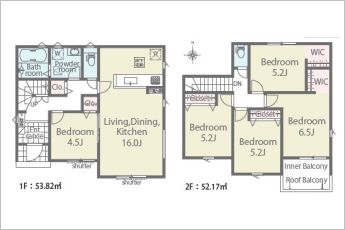 5LDK※図面と現況に相違ある場合には現況優先とします。