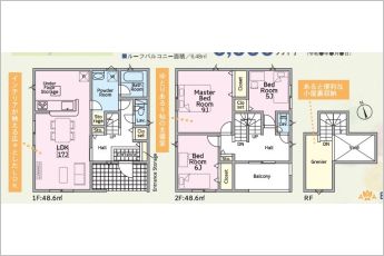 3LDK※図面と現況に相違ある場合には現況優先とします。