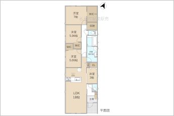 4LDK※図面と現況に相違ある場合には現況優先とします。