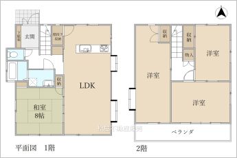 4LDK※図面と現況に相違がある場合は現況優先とします