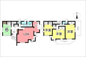 4LDK※図面と現況に相違ある場合には現況優先とします。