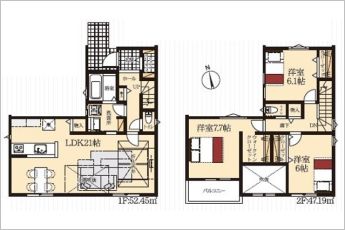3LDK※図面と現況に相違ある場合には現況優先とします。