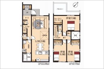 3LDK※図面と現況に相違ある場合には現況優先とします。