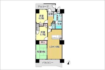3LDK※図面と現況に相違ある場合には現況優先とします。