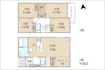 4LDK＋フリースペース3帖※図面と現況に相違ある場合には現況優先とします。