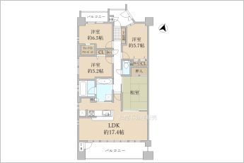 3SLDK※図面と現況に相違ある場合には現況優先とします。