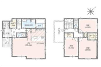 3LDK※図面と現況に相違ある場合には現況優先とします。