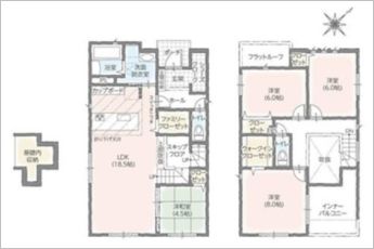 4LDK※図面と現況に相違ある場合には現況優先とします。