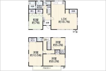 4LDK※図面と現況に相違ある場合には現況優先とします。