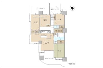 4LDK※図面と現況に相違がある場合は現況優先とします