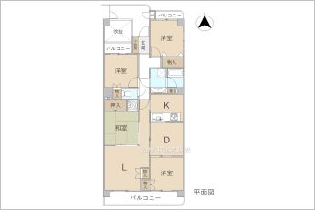 4LDK※図面と現況に相違ある場合には現況優先とします。