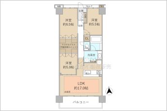 3LDK+ウゴクロプラス※図面と現況に相違ある場合には現況優先とします。