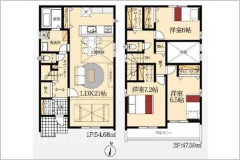 3LDK※図面と現況に相違ある場合には現況優先とします。