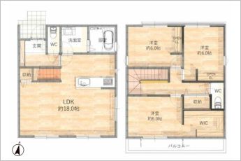 3LDK※図面と現況に相違ある場合には現況優先とします。