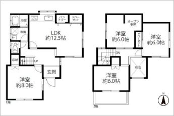 4LDK※図面と現況に相違ある場合には現況優先とします。