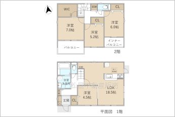 リーブルガーデン中央区中野町　2号棟