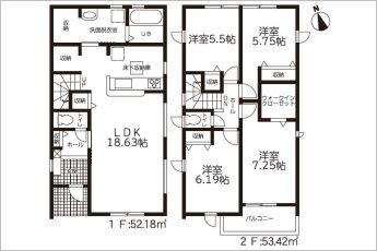 4LDK※図面と現況に相違ある場合には現況優先とします。