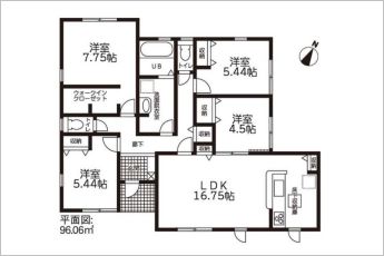 4LDK※図面と現況に相違ある場合には現況優先とします。