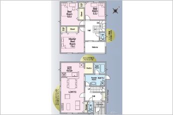 3LDK※図面と現況に相違ある場合には現況優先とします。
