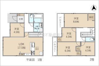 5LDK※図面と現況に相違がある場合は現況優先とします