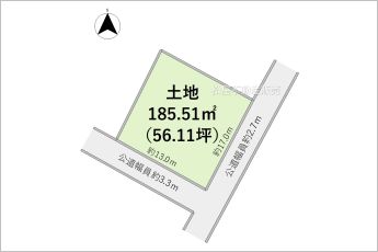 整形地※図面と現況に相違ある場合には現況優先とします。
