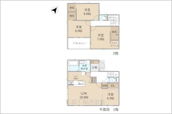 4LDK※図面と現況に相違ある場合には現況優先とします。
