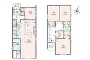 4LDK＋タタミコーナー1.9帖※図面と現況に相違ある場合には現況優先とします。