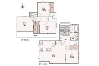 4LDK※図面と現況に相違ある場合には現況優先とします。