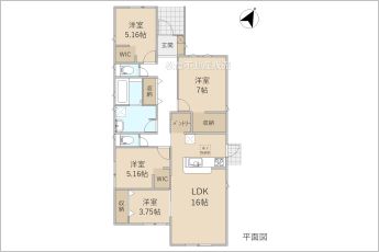 リーブルガーデン豊川御津町第1期　3号棟