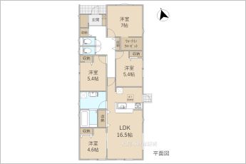 4LDK※図面と現況に相違ある場合には現況優先とします。