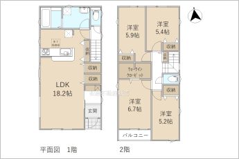 リーブルガーデン豊橋市仁連木町59期　1号棟
