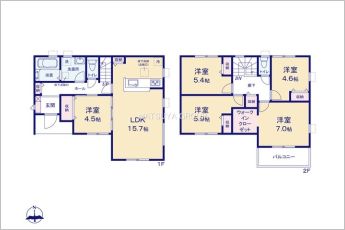 5LDK※図面と現況に相違ある場合には現況優先とします。