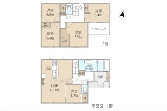 リーブルガーデン磐田天竜第1期　1号棟