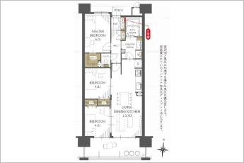 3LDK※図面と現況に相違ある場合には現況優先とします。