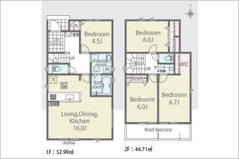 4LDK※図面と現況に相違ある場合には現況優先とします。