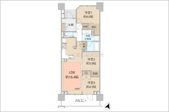 3LDK※図面と現況に相違ある場合には現況優先とします。