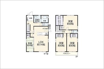 4LDK※図面と現況に相違ある場合には現況優先とします。