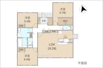 3LDK※図面と現況に相違ある場合には現況優先とします。