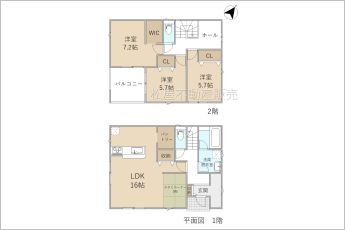 3LDK＋タタミコーナー3帖※図面と現況に相違ある場合には現況優先とします。